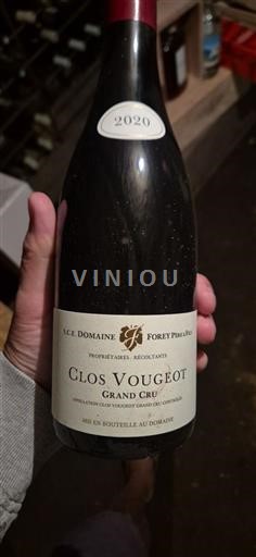 Burgundia Clos-de-vougeot Grand Cru Domaine Forey Père & Fils 2020