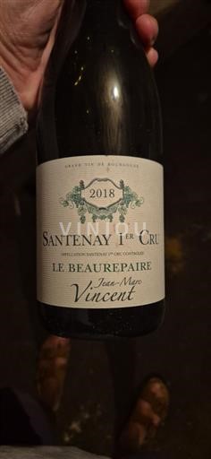 Burgundia Nespecificat Premier Cru Jean-Marc Vincent Le Beaurepaire 2018