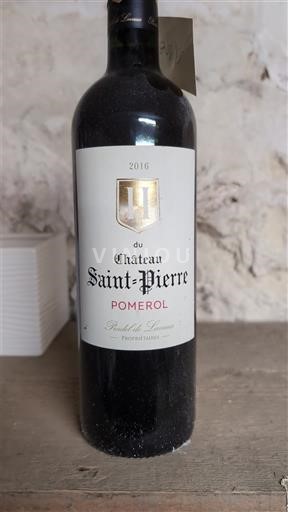 Bordeaux Pomerol Château Du Château Saint-Pierre 2016