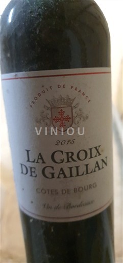 Bordeaux Côtes-de-Bourg La Croix de Gaillan 2015