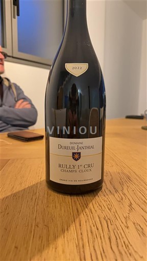 Burgundia Rully Premier Cru Domaine Dureuil-Janthial Champs Cloux 2022