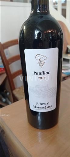 Bordeaux Pauillac Mouton Cadet Réserve 2017