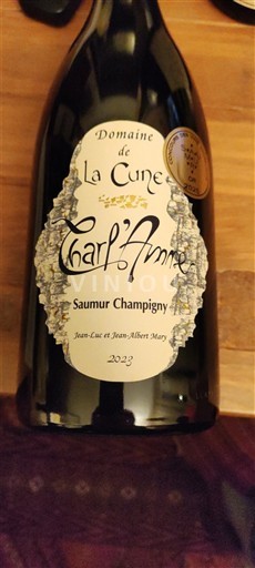 Vini Rouge sec Charl'Anne Domaine La Cune 2023 Francia Valle della Loira Saumur-Champigny AOC
