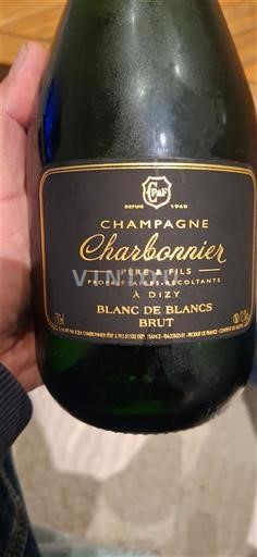 Champaña Champán Champagne Charbonnier Père & Fils Blanc de Blancs Sin añada