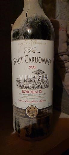 Bordeaux Château Haut Cardonnet 2008