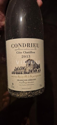 Vina Blanc sec Côte Chatillon François Gérard 2013 Francija Rona dolina Condrieu AOC