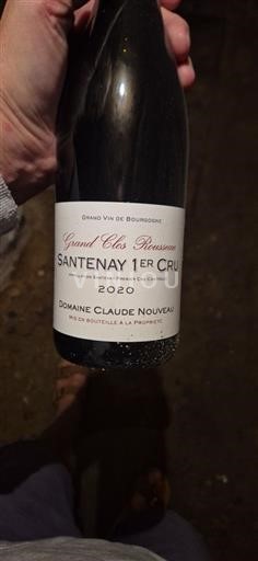 Burgundia Nespecificat Premier Cru Domaine Claude Nouveau Grand Clos Rousseau 2020