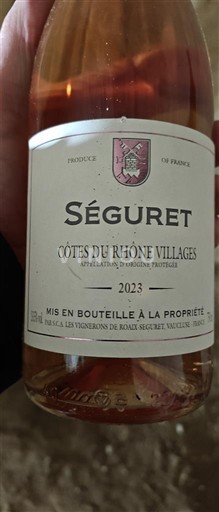 Valea Ronului Côtes-du-rhône-villages Seguret 2023