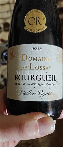 Valea Loarei Bourgueil Domaine Lossay Vieilles Vignes 2023