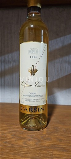 Bordeaux Cadillac Château Carsin 2000