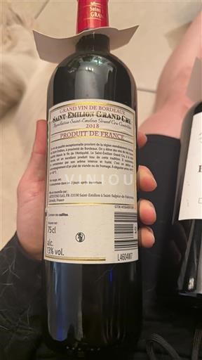 Burdeos Saint-Émilion Gran Cru Grand Cru Saint-Louis Grand Cru 2018