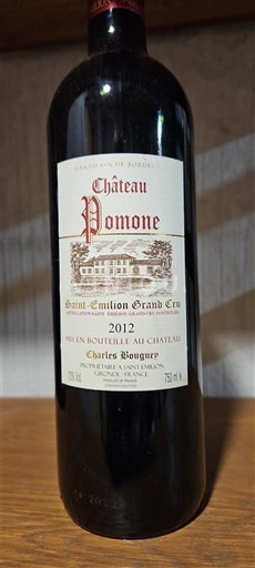 Bordeaux Saint-Émilion Grand Cru Grand Cru Château Pomone 2012