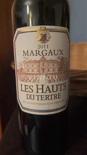 Bordeaux Margaux Les Hauts du Tertre 2011