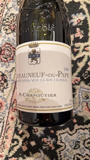 Valea Ronului Châteauneuf-du-Pape M. Chapoutier 2009