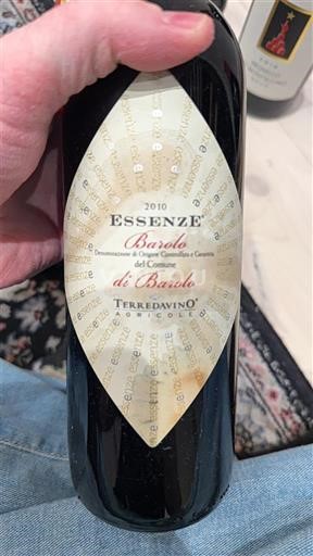 Piemonte Barolo Terre da Vino Essenze 2010