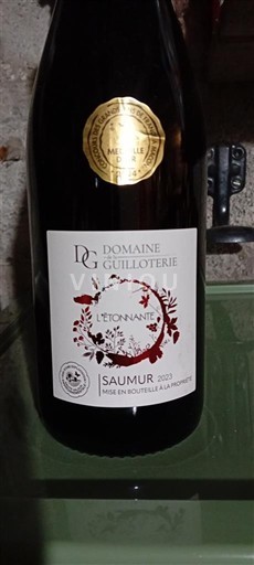 Valea Loarei Saumur Domaine La Guilloterie L'Étonnante 2023