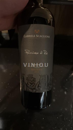 Piemonte Barolo Gabriele Scaglione Passione di Re 2012