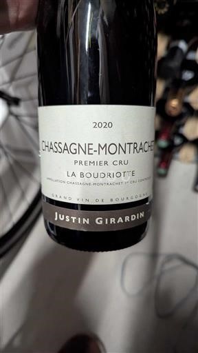 Burgundia Chassagne-Montrachet Premier Cru Justin Girardin La Boudriotte 2020