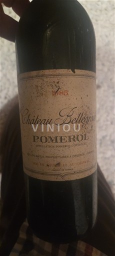 Bordeaux Pomerol Château Bellegrave 1985