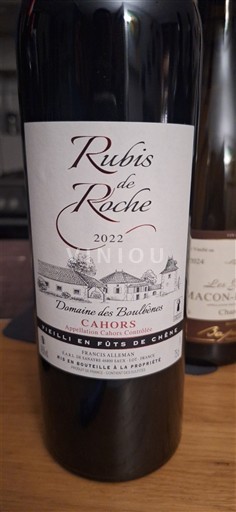 Wines Rouge sec Rubis de Roche Domaine Bouyssières 2022 France South West Cahors AOC