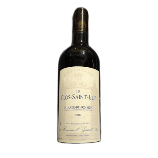 Bordeaux Lalande-de-Pomerol Le Clos-Saint-Elie 2018