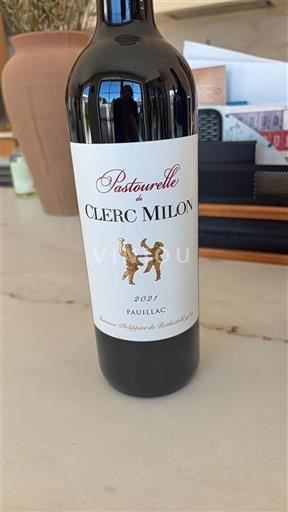 Bordeaux Pauillac Clerc Milon Pastourelle 2021