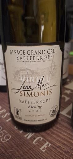 Alsace Määrittelemätön Grand Cru Jean Marc Simonis Kaefferkopf 2023