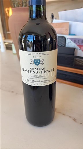 Bordeaux Sainte-Foy-Bordeaux Château Hostens-Picant Grand vin de bordeaux 2017