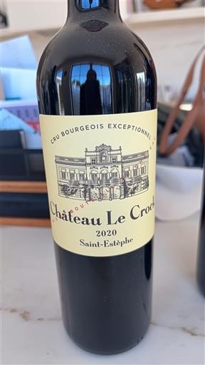 Bordeaux Saint-Estèphe Château Le Crock Cru bourgeois exceptionnel 2020
