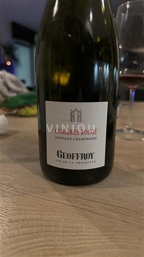 Champagne Coteaux-champenois Geoffroy Cumières Rouge Nemilésimat