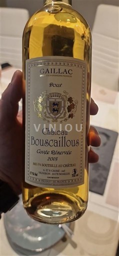 Sud-Vest Gaillac Château Bouscaillous Réserve 2018