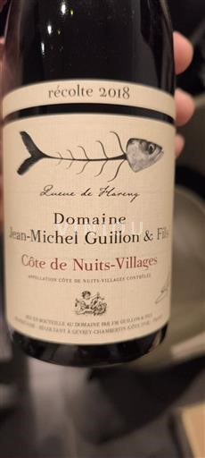 Burgundia Côte de nuits villages Domaine Jean-Michel Guillon & Fils Queue de Hareng 2018