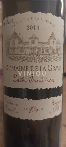 Бордо Domaine La Grave Tradition 2014