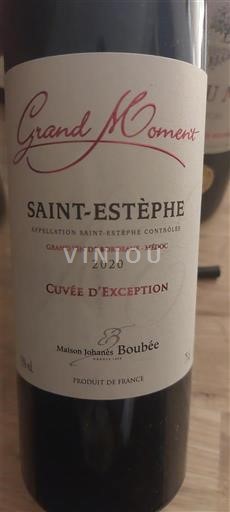 Bordeaux Saint-Estèphe Maison Johans Boubée Grand Moment d'Exception 2020
