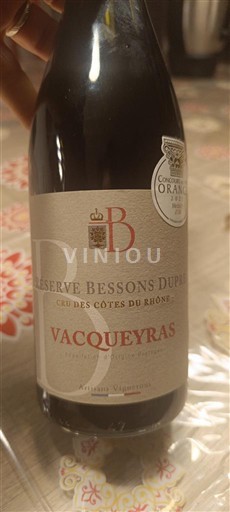 Valea Ronului Vacqueyras Réserve Bessons Dupré 2024