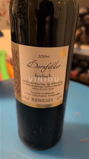 Rheinhessen Weinhaus May Dornfelder feinherb 2019