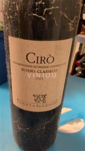 Calabria Cirò Tenuta Iuzzolini Rosso Classico 2015