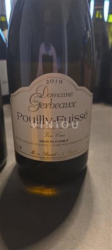 Bourgondië Pouilly-fuissé Premier Cru Domaine Gerbeaux Vers Cras 2019