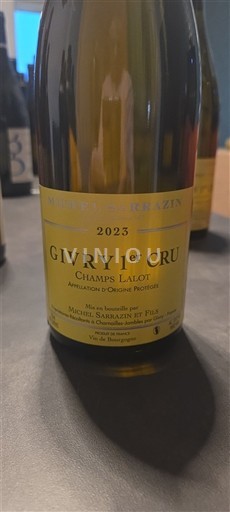 Burgundia Givry Premier Cru Michel Sarrazin et Fils Champs Lalot 2023