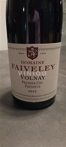 Burgundia Volnay Premier Cru Domaine Faiveley Premier Cru Frémiets 2022