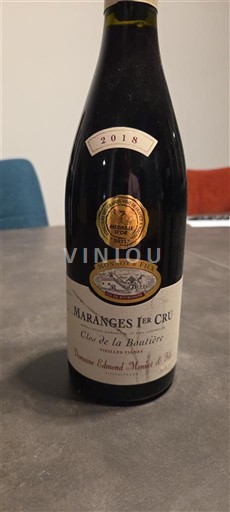 Burgundia Maranges Premier Cru Domaine Edmond Monnot et Fils Clos de la Boutière 2018