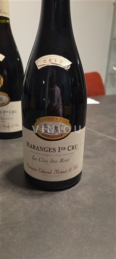 Burgundia Maranges Premier Cru Domaine Edmond Monnot et Fils Le Clos des Rois 2017