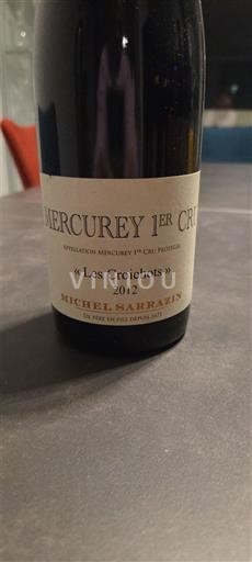 Burgundia Mercurey Premier Cru Domaine Michel Sarrazin Les Croichots 2012