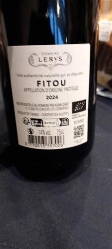 Languedoc Fitou Domaine Lervys 2024