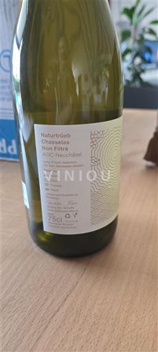 Neuchâtel Naturtrüb Chasselas Non Filtré 2023