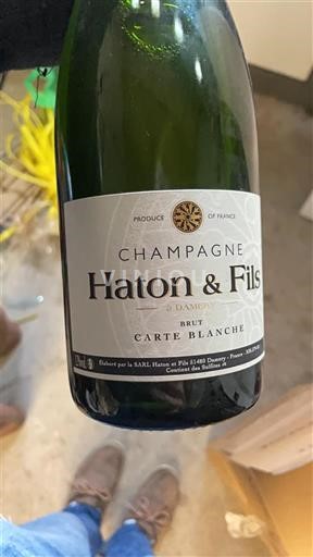 Champagne Șampanie Haton & Fils Carte Blanche Nemilésimat