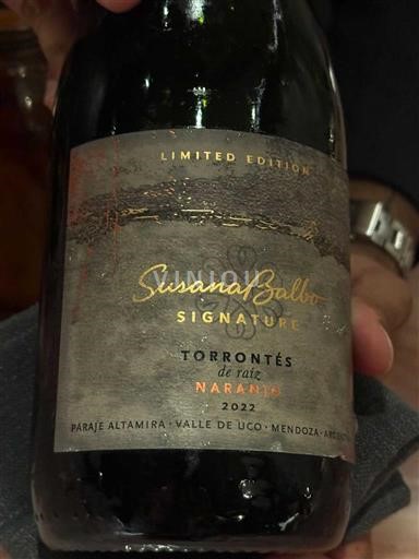 Mendoza Valle de Uco Susana Balbo Signature Torrontés de Raíz Naranjo 2022