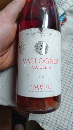Valea Ronului Tavel Vallognes L'Aqueria 2021