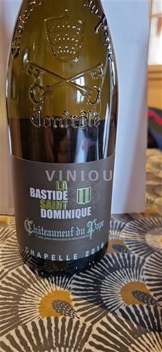 Rhône-dalen Châteauneuf-du-Pape La Bastide Saint Dominique Chapelle 2019
