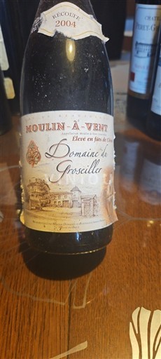 Beaujolais Moulin-à-vent Domaine Groseille 2004
